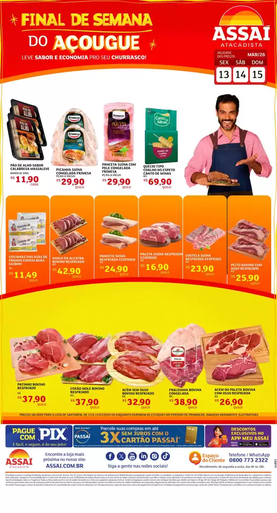 Catálogo Assaí Atacadista em Naviraí | Encarte Assaí Atacadista 44883-65 | 2026-03-13T00:00:00.000Z - 2026-03-15T00:00:00.000Z