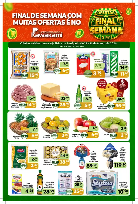 Catálogo Supermercados Kawakami em Uberlândia | Ofertas - Penápolis | 2026-03-13T00:00:00.000Z - 2026-03-16T00:00:00.000Z