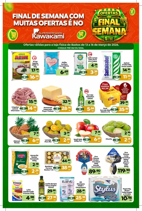 Catálogo Supermercados Kawakami em Uberlândia | Ofertas - Bastos | 2026-03-13T00:00:00.000Z - 2026-03-16T00:00:00.000Z