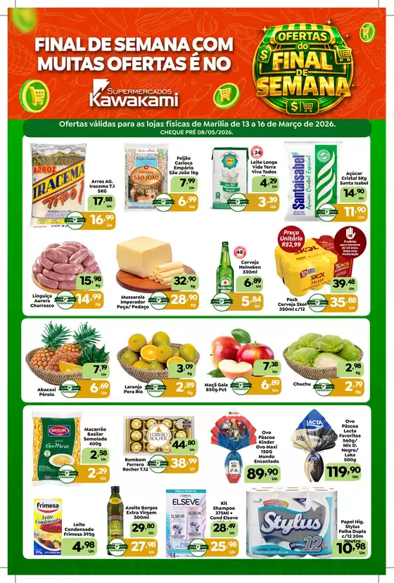 Catálogo Supermercados Kawakami em Guarulhos | Ofertas - Marília | 2026-03-13T00:00:00.000Z - 2026-03-16T00:00:00.000Z
