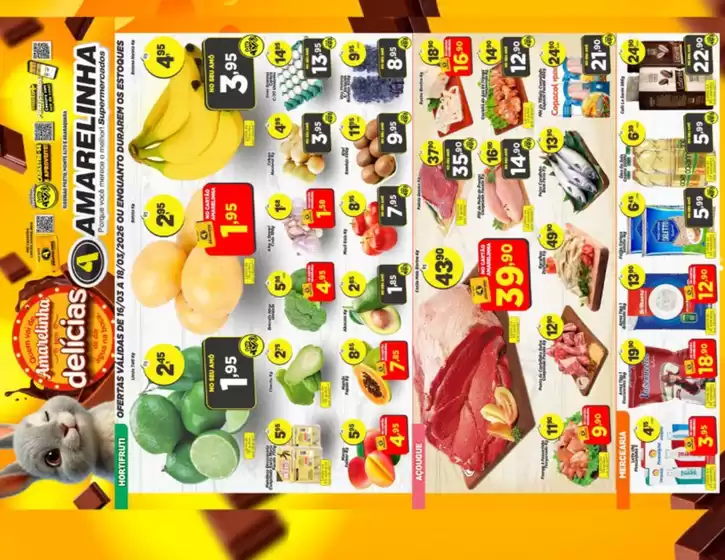 Catálogo Amarelinha Supermercados em Presidente Prudente | Hortifruti | 2026-03-16T00:00:00.000Z - 2026-03-18T00:00:00.000Z
