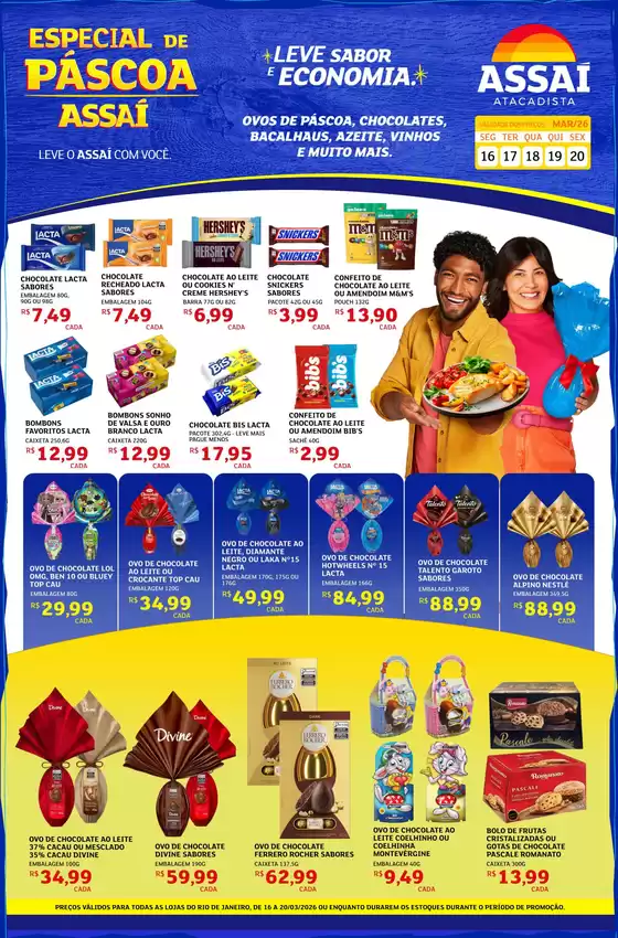 Catálogo Assaí Atacadista em Rio de Janeiro | Encarte Assaí Atacadista 44540 | 2026-03-16T00:00:00.000Z - 2026-03-20T00:00:00.000Z