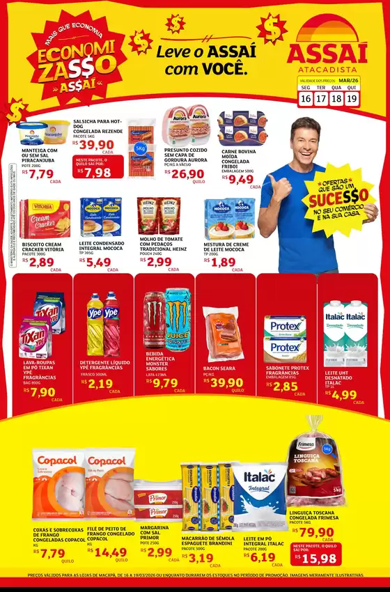 Catálogo Assaí Atacadista em Coronel Vivida | Encarte Assaí Atacadista 44954-442 | 2026-03-16T00:00:00.000Z - 2026-03-19T00:00:00.000Z