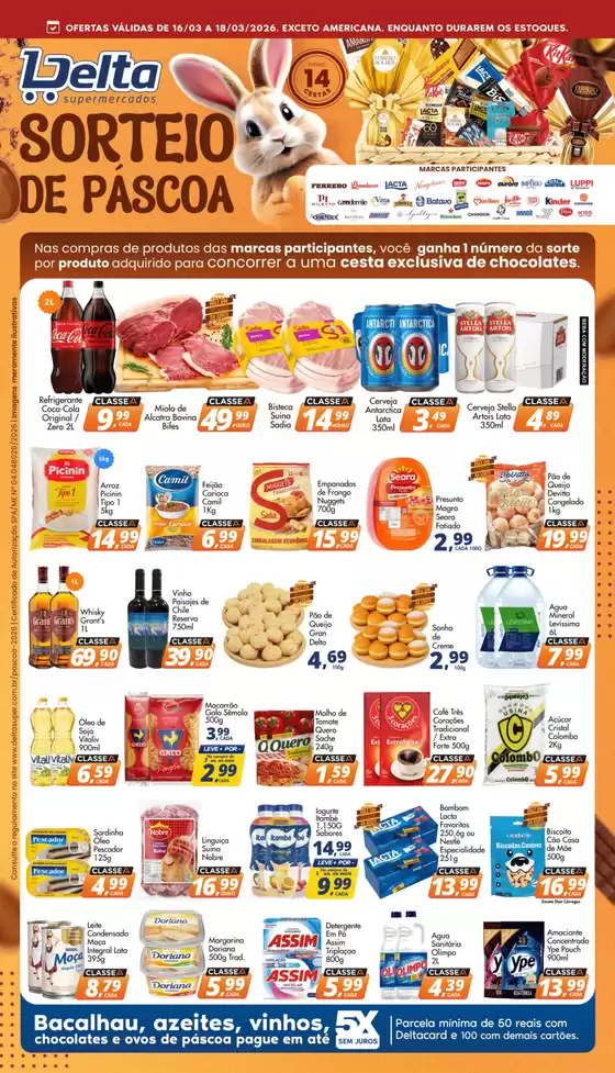 Catálogo Delta Supermercados em Araras | Ofertas Delta Supermercados | 2026-03-16T00:00:00.000Z - 2026-03-18T00:00:00.000Z