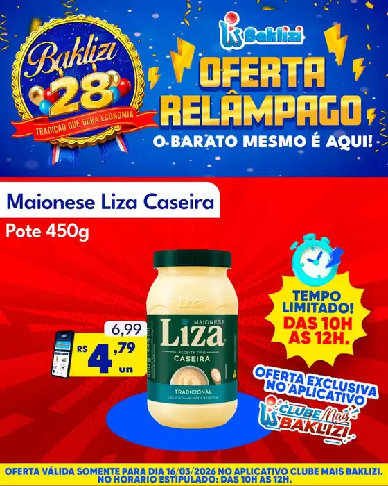 Catálogo Supermercados Baklizi em Contagem | Encarte Supermercados Baklizi | 2026-03-16T00:00:00.000Z - 2026-03-16T00:00:00.000Z