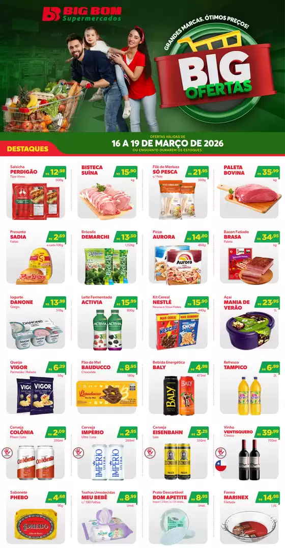 Catálogo Big Bom Supermercados em Contagem | Big Ofertas | 2026-03-16T00:00:00.000Z - 2026-03-19T00:00:00.000Z