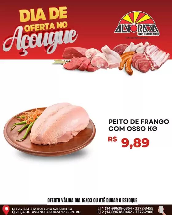 Catálogo Alvorada Supermercados em Contagem | Ofertas exclusivas para nossos clientes | 2026-03-16T00:00:00.000Z - 2026-03-16T00:00:00.000Z