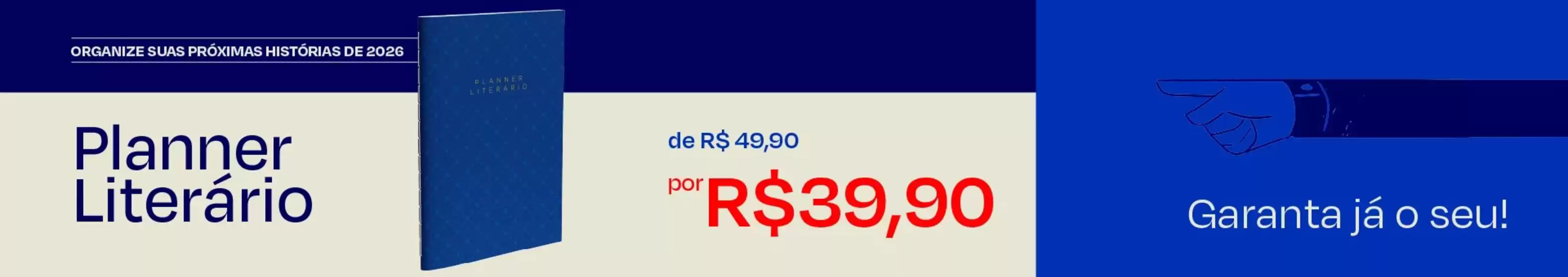 Catálogo Livraria da Vila | Planner Literáio | 2026-03-17T00:00:00.000Z - 2026-12-31T00:00:00.000Z