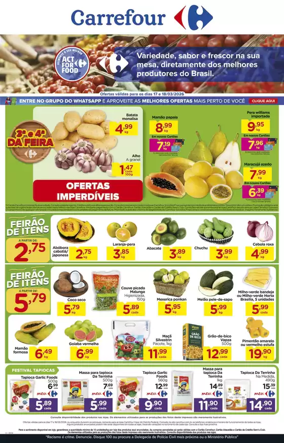 Catálogo Carrefour em Florianópolis | FEIRA | 2026-03-17T00:00:00.000Z - 2026-03-18T00:00:00.000Z