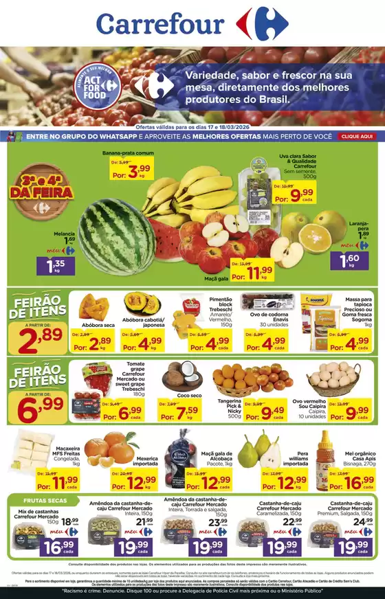 Catálogo Carrefour em Florianópolis | Economize agora com nossas ofertas | 2026-03-17T00:00:00.000Z - 2026-03-18T00:00:00.000Z