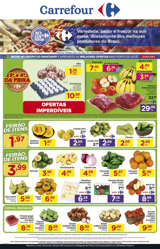 Catálogo Carrefour em Florianópolis | Grandes descontos em produtos selecionados | 2026-03-17T00:00:00.000Z - 2026-03-18T00:00:00.000Z