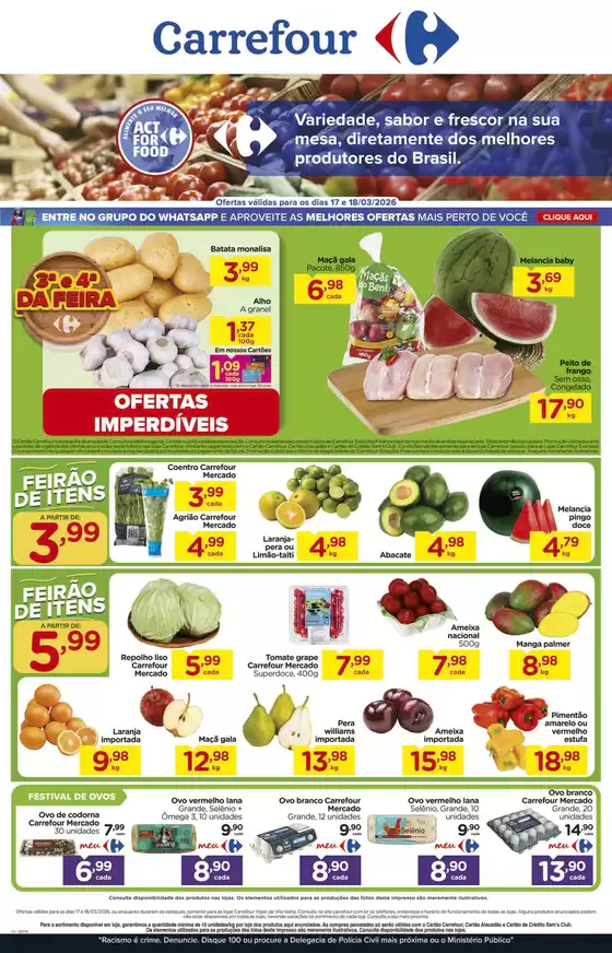 Catálogo Carrefour em Florianópolis | Ofertas exclusivas | 2026-03-17T00:00:00.000Z - 2026-03-18T00:00:00.000Z