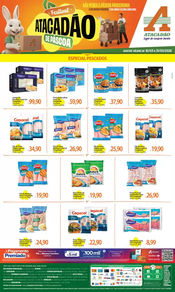 Catálogo Atacadão em Cravinhos | Atacadão - Pescados | 2026-03-17T00:00:00.000Z - 2026-03-31T00:00:00.000Z