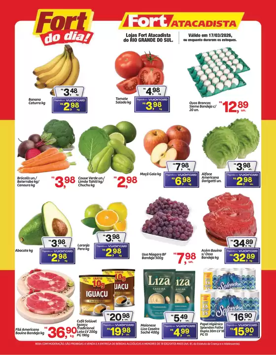 Catálogo Fort Atacadista em Bertioga | RS Fort do Dia 3ª FLV 17 MAR 26 | 2026-03-17T00:00:00.000Z - 2026-03-17T00:00:00.000Z
