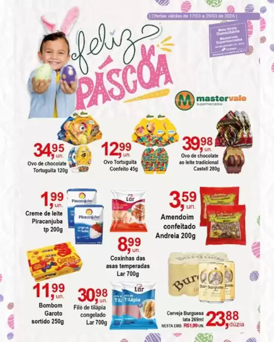 Catálogo Mastervale Supermercados em Ourinhos | Pascoa | 2026-03-18T00:00:00.000Z - 2026-03-29T00:00:00.000Z