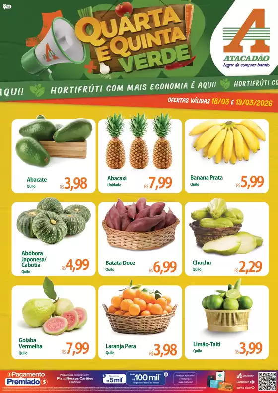Catálogo Atacadão em São José dos Campos | Atacadão - Hortifrúti | 2026-03-18T00:00:00.000Z - 2026-03-19T00:00:00.000Z