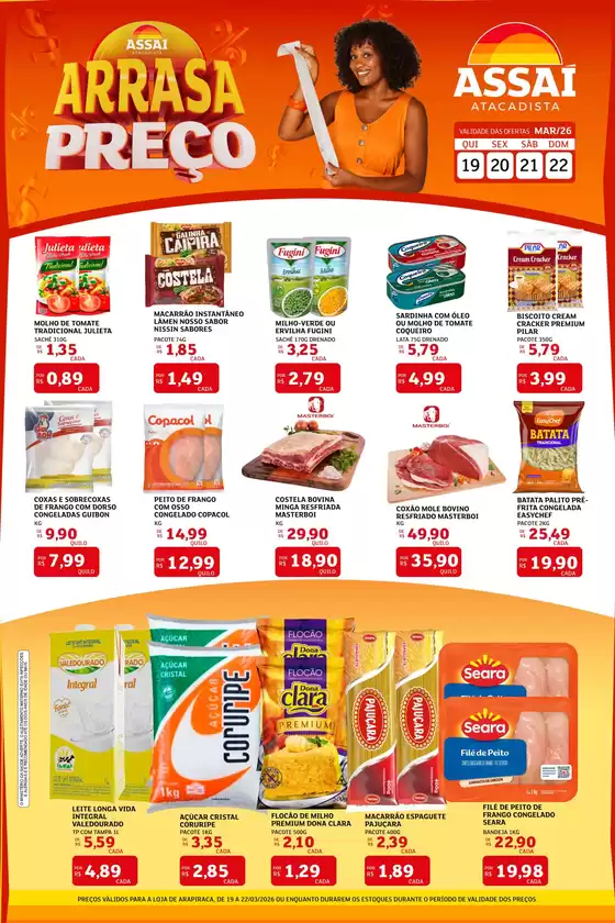 Catálogo Assaí Atacadista em Mogi das Cruzes | Encarte Assaí Atacadista 44109-75 | 2026-03-19T00:00:00.000Z - 2026-03-22T00:00:00.000Z
