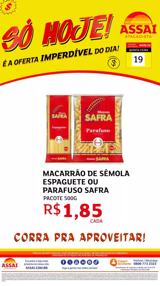 Catálogo Assaí Atacadista em Igaratá | Encarte Assaí Atacadista 45251-839 | 2026-03-19T00:00:00.000Z - 2026-03-19T00:00:00.000Z