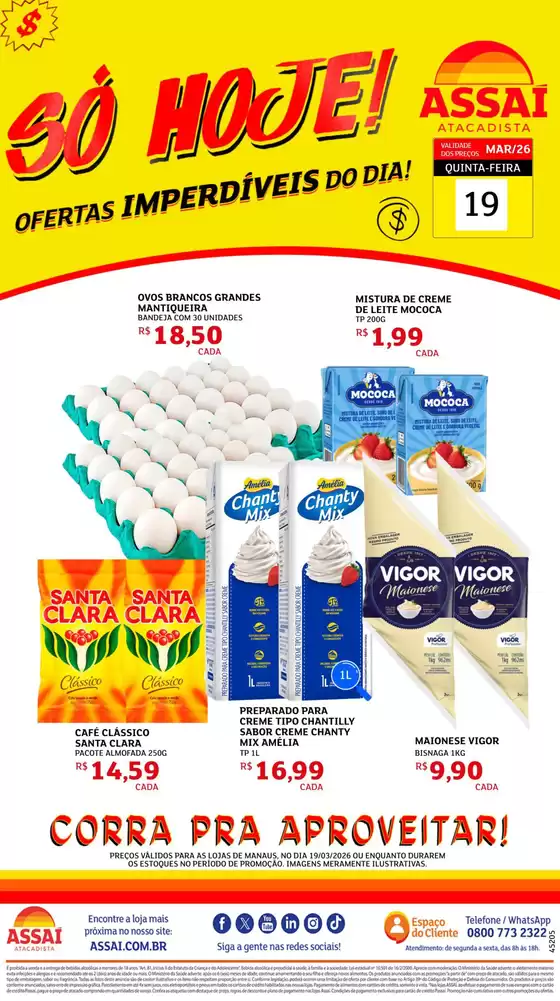 Catálogo Assaí Atacadista em Igaratá | Encarte Assaí Atacadista 45205-74 | 2026-03-19T00:00:00.000Z - 2026-03-19T00:00:00.000Z