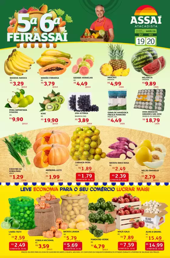 Catálogo Assaí Atacadista em Igaratá | Encarte Assaí Atacadista 44856-89 | 2026-03-19T00:00:00.000Z - 2026-03-20T00:00:00.000Z