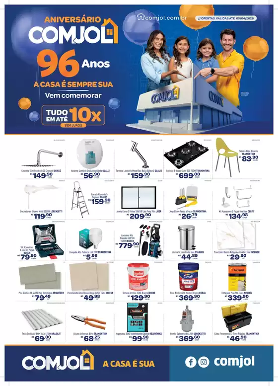 Catálogo Comjol em Balneário Piçarras | Ofertas | 2026-03-19T00:00:00.000Z - 2026-04-05T00:00:00.000Z