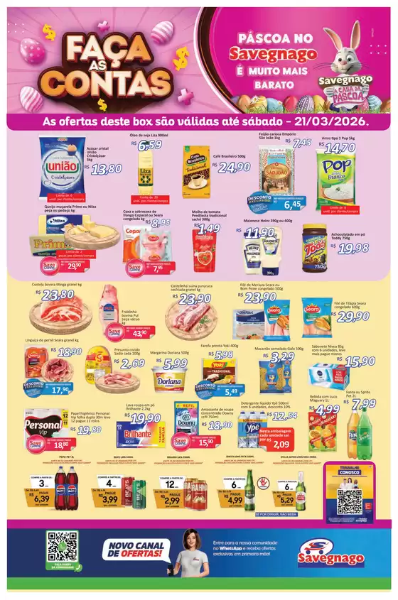 Catálogo Supermercado Savegnago em Sarzedo | Ofertas do Savegnago Bebedouro | 2026-03-19T00:00:00.000Z - 2026-03-21T00:00:00.000Z