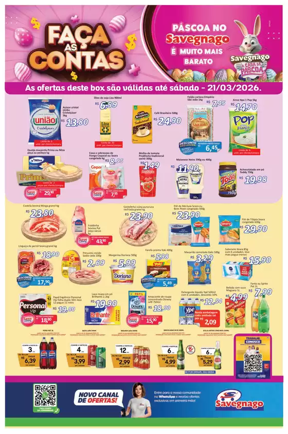 Catálogo Supermercado Savegnago em Sarzedo | ofertas Savegnago Leme | 2026-03-19T00:00:00.000Z - 2026-03-21T00:00:00.000Z
