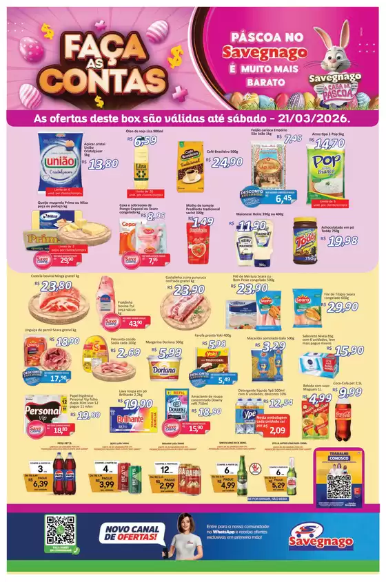 Catálogo Supermercado Savegnago em Sarzedo | ofertas do Savegnago Jaboticabal | 2026-03-19T00:00:00.000Z - 2026-03-21T00:00:00.000Z
