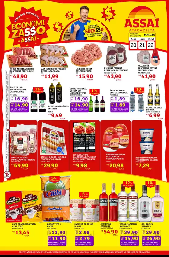 Catálogo Assaí Atacadista em Rondonópolis | Encarte Assaí Atacadista 44316-38 | 2026-03-20T00:00:00.000Z - 2026-03-22T00:00:00.000Z