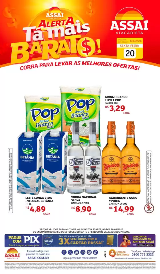 Catálogo Assaí Atacadista em Fortaleza | Encarte Assaí Atacadista 45226-870 | 2026-03-20T00:00:00.000Z - 2026-03-20T00:00:00.000Z