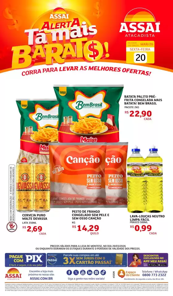 Catálogo Assaí Atacadista em Fortaleza | Encarte Assaí Atacadista 45226-880 | 2026-03-20T00:00:00.000Z - 2026-03-20T00:00:00.000Z