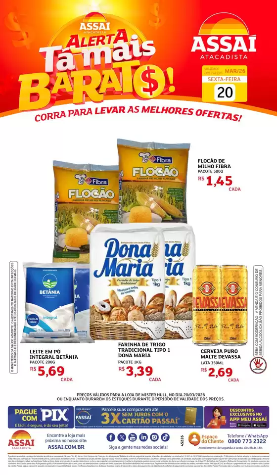 Catálogo Assaí Atacadista em Fortaleza | Encarte Assaí Atacadista 45226-882 | 2026-03-20T00:00:00.000Z - 2026-03-20T00:00:00.000Z