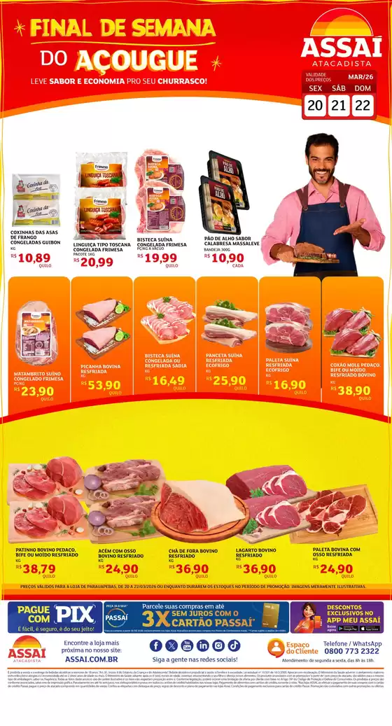 Catálogo Assaí Atacadista em Marabá | Encarte Assaí Atacadista 45172-64 | 2026-03-20T00:00:00.000Z - 2026-03-22T00:00:00.000Z