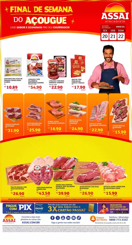 Catálogo Assaí Atacadista em Marabá | Encarte Assaí Atacadista 45172-442 | 2026-03-20T00:00:00.000Z - 2026-03-22T00:00:00.000Z