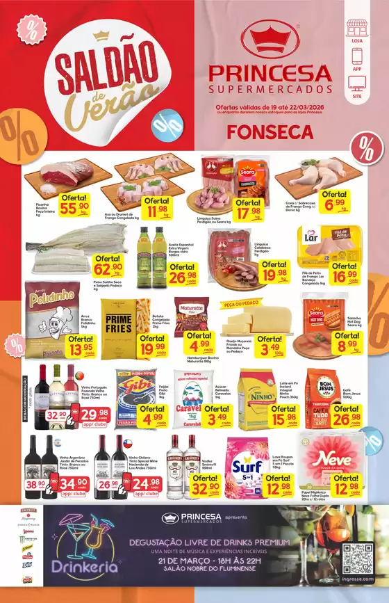 Catálogo Princesa Supermercados | Saldão de Verão ! Fonseca - 19 a 22/03 | 2026-03-20T00:00:00.000Z - 2026-03-23T00:00:00.000Z