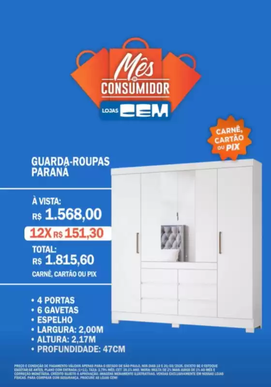 Catálogo Lojas Cem em Rolante | Mes de consumidor | 2026-03-20T00:00:00.000Z - 2026-03-20T00:00:00.000Z