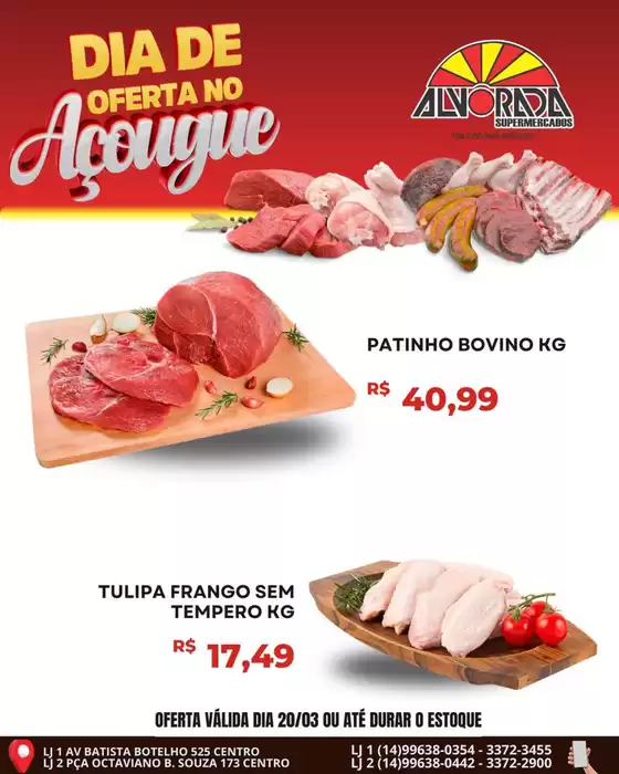 Catálogo Alvorada Supermercados em Inhaúma | Pechinchas e ofertas atuais | 2026-03-20T00:00:00.000Z - 2026-03-20T00:00:00.000Z