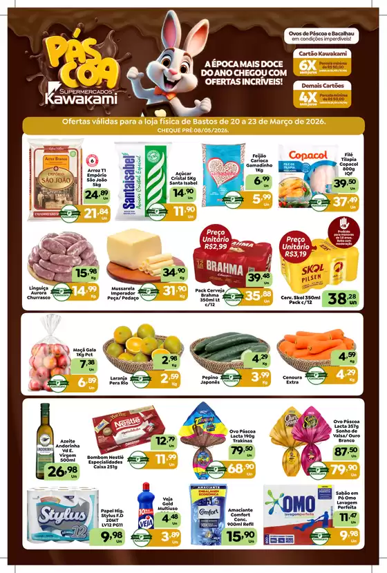 Catálogo Supermercados Kawakami em Inhaúma | Ofertas - Bastos | 2026-03-20T00:00:00.000Z - 2026-03-23T00:00:00.000Z