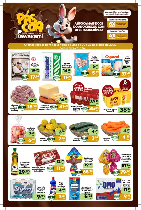 Catálogo Supermercados Kawakami em Inhaúma | Ofertas - Lins | 2026-03-20T00:00:00.000Z - 2026-03-23T00:00:00.000Z
