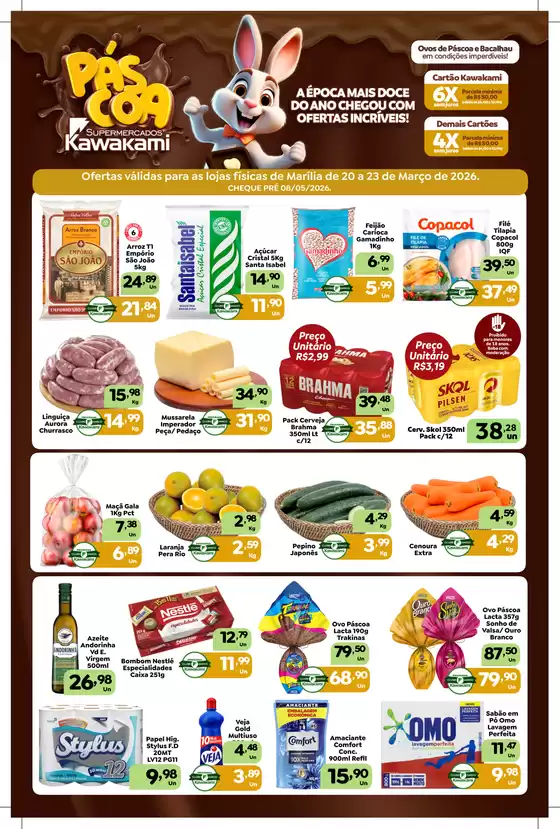 Catálogo Supermercados Kawakami em Inhaúma | Ofertas - Marília | 2026-03-20T00:00:00.000Z - 2026-03-23T00:00:00.000Z