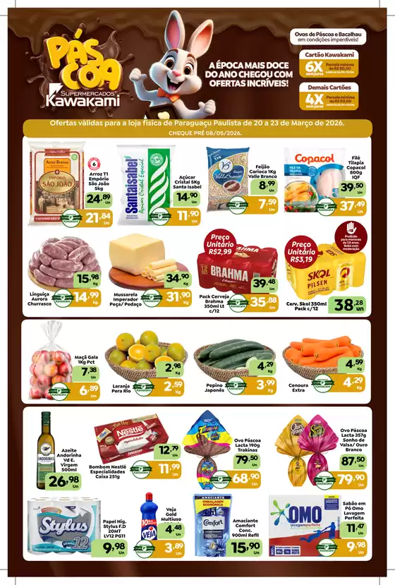 Catálogo Supermercados Kawakami em Cambé | Ofertas - Paraguaçu Paulista | 2026-03-20T00:00:00.000Z - 2026-03-23T00:00:00.000Z