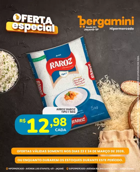 Catálogo Supermercado Bergamini | Encarte Supermercado Bergamini | 2026-03-23T00:00:00.000Z - 2026-03-24T00:00:00.000Z