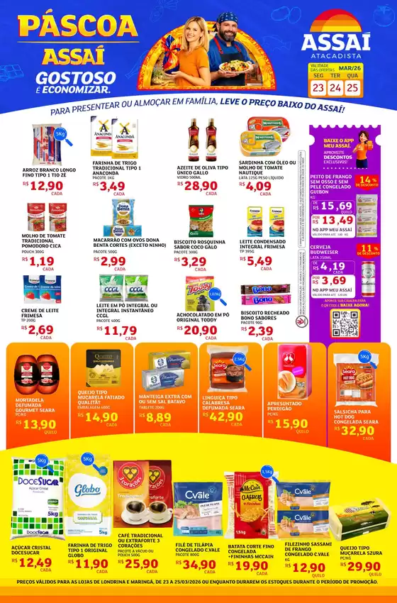 Catálogo Assaí Atacadista | Encarte Assaí Atacadista 44024-119 | 2026-03-23T00:00:00.000Z - 2026-03-25T00:00:00.000Z