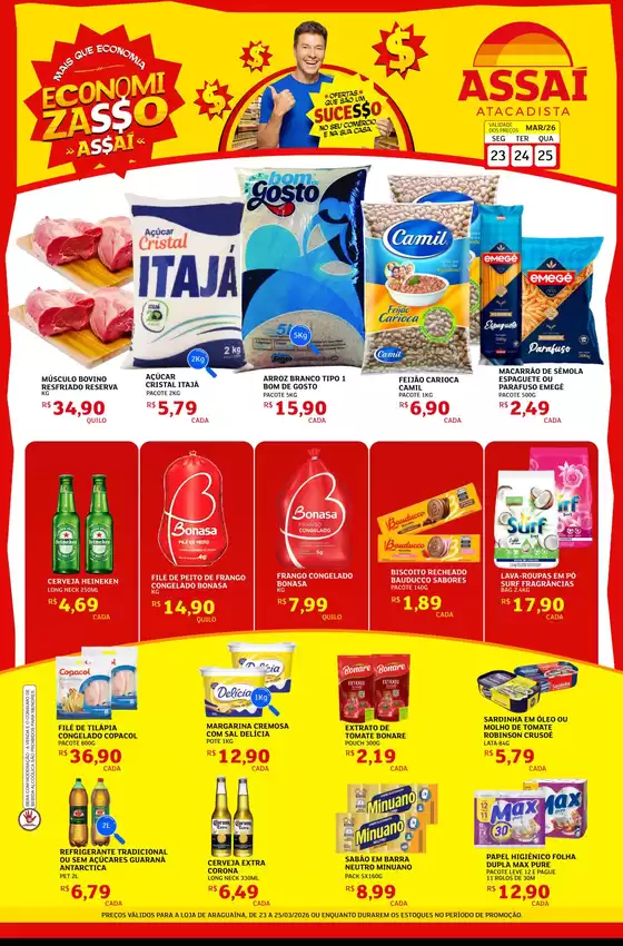 Catálogo Assaí Atacadista | Encarte Assaí Atacadista 44918-813 | 2026-03-23T00:00:00.000Z - 2026-03-25T00:00:00.000Z