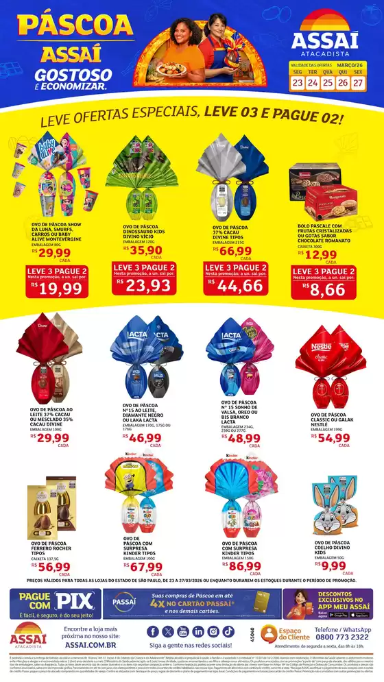 Catálogo Assaí Atacadista em Itabaiana | Encarte Assaí Atacadista 45040 | 2026-03-23T00:00:00.000Z - 2026-03-27T00:00:00.000Z