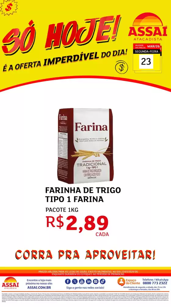 Catálogo Assaí Atacadista em Montes Claros | Encarte Assaí Atacadista 45286-822 | 2026-03-23T00:00:00.000Z - 2026-03-23T00:00:00.000Z
