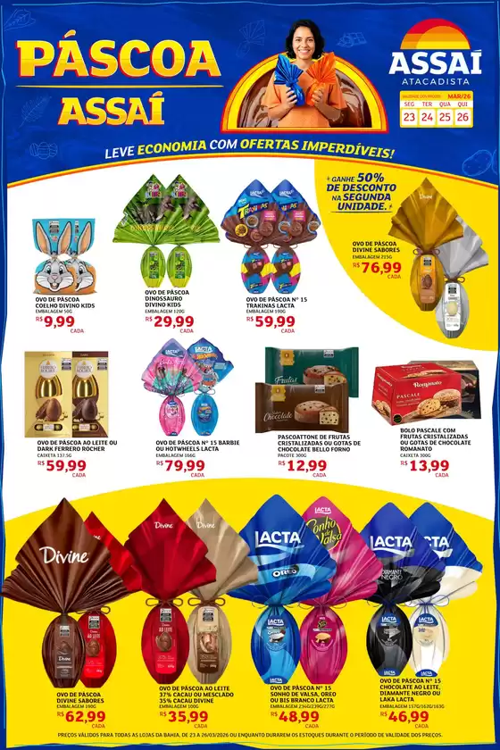 Catálogo Assaí Atacadista em Montes Claros | Encarte Assaí Atacadista 45125-789 | 2026-03-23T00:00:00.000Z - 2026-03-26T00:00:00.000Z