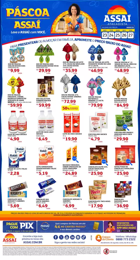 Catálogo Assaí Atacadista em Montes Claros | Encarte Assaí Atacadista 45158 | 2026-03-23T00:00:00.000Z - 2026-03-27T00:00:00.000Z