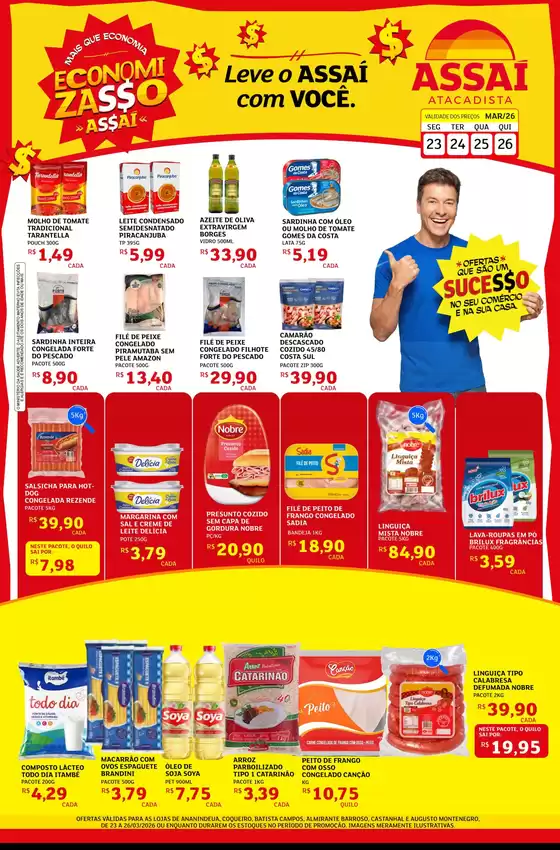 Catálogo Assaí Atacadista em Aracruz | Encarte Assaí Atacadista 45194-63 | 2026-03-23T00:00:00.000Z - 2026-03-26T00:00:00.000Z