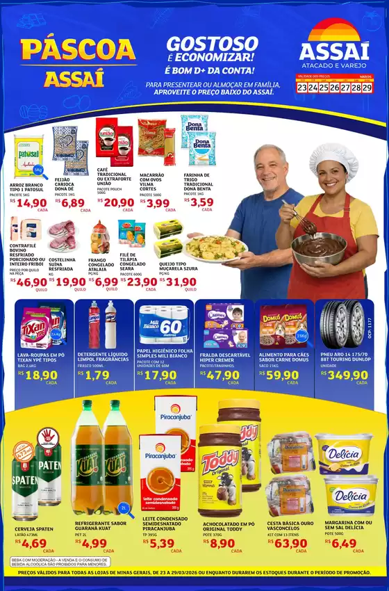 Catálogo Assaí Atacadista em Aracruz | Encarte Assaí Atacadista 45070-712 | 2026-03-23T00:00:00.000Z - 2026-03-29T00:00:00.000Z